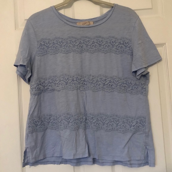 LOFT Tops - LOFT Light Baby Blue Shirt